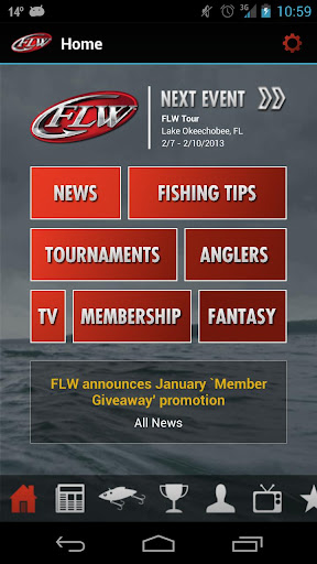 FLW Tournament Bass Fishing