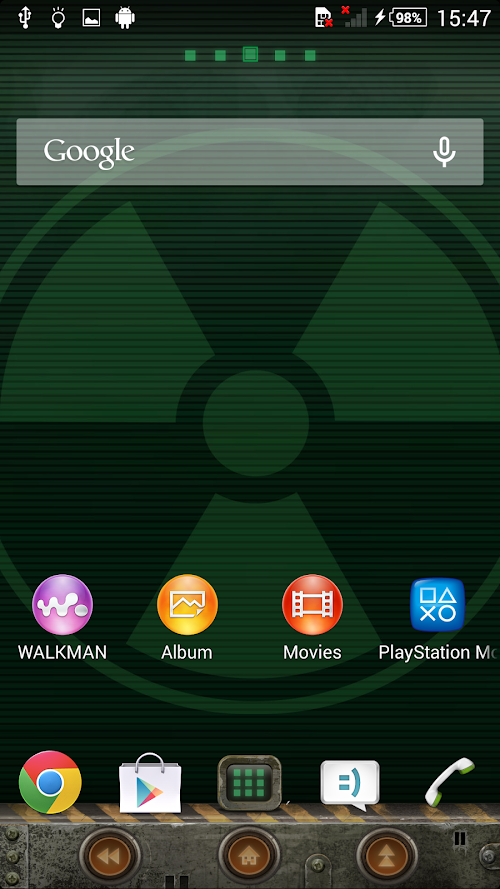 Android application XPERIA™ Nuclear Theme screenshot