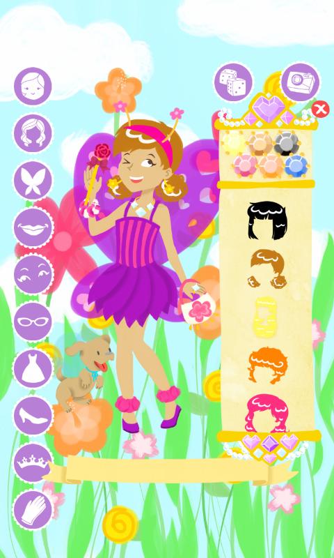 Android application Fairy Fashion Show Dress Up screenshort