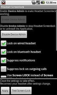 Headset Screenlock
