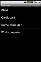 Password storage APK 螢幕截圖圖片 #1