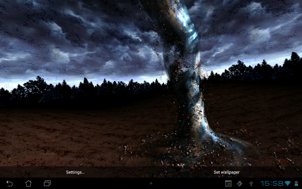  Tornado 3D, un Live Wallpaper devastante arriva sui vostri Android!!!