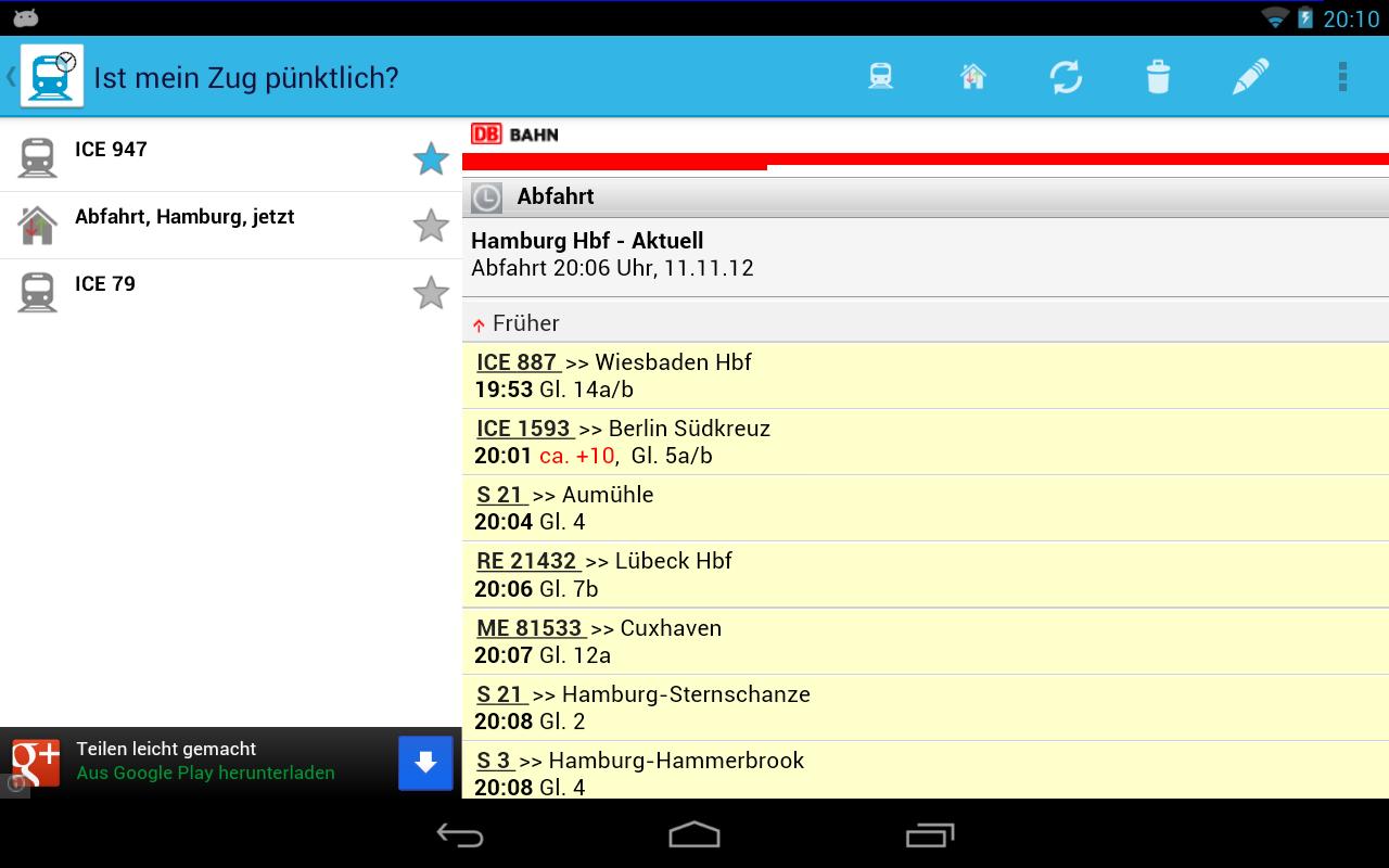 Ist mein Zug pünktlich? Android Apps on Google Play