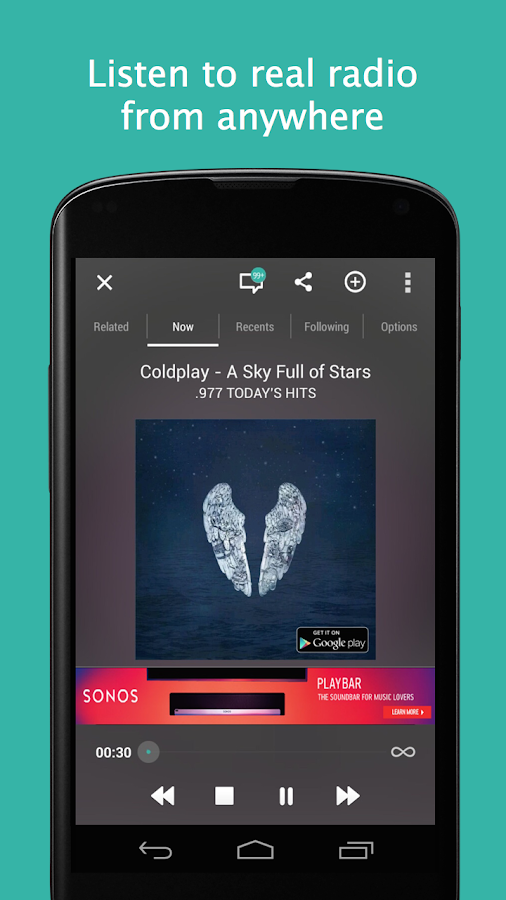 TuneIn Radio - screenshot