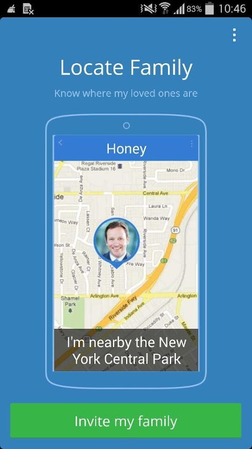Android application Locate Family screenshort