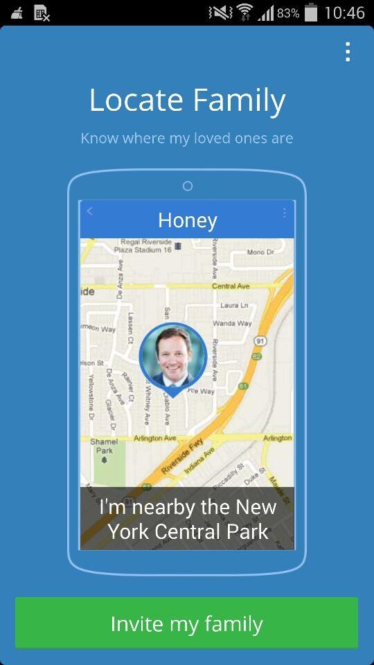Locate Family Screen 1