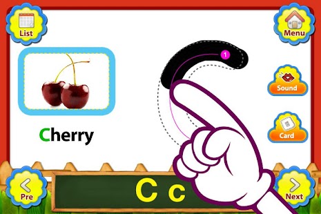 download ABC Fruits English Flashcards free