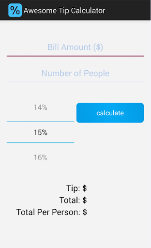 Awesome Tip Calculator