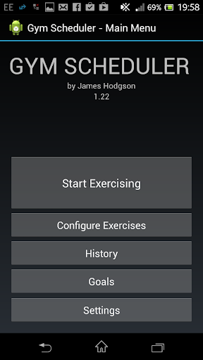 James Hodgson Gym Scheduler