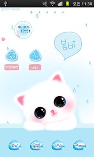 CUKI Theme Sky blue cat