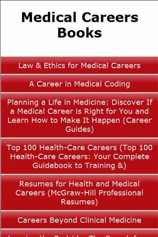 Medical Careers Books