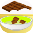 Cake flavored with chocolate mobile app icon