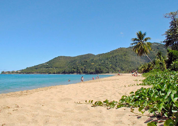 One of the beautiful beaches in Basse-Terre, Guadeloupe.
