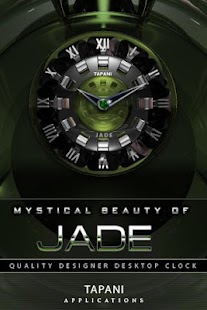 Luxus Clock Widget JADE - náhled