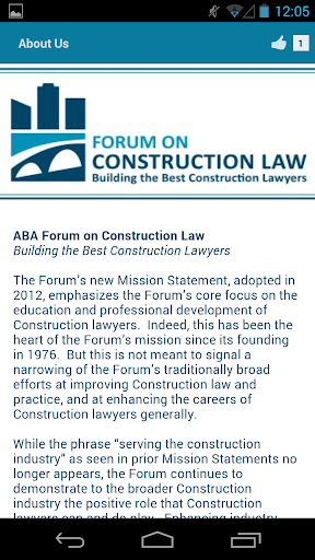 ABA Forum on Construction Law