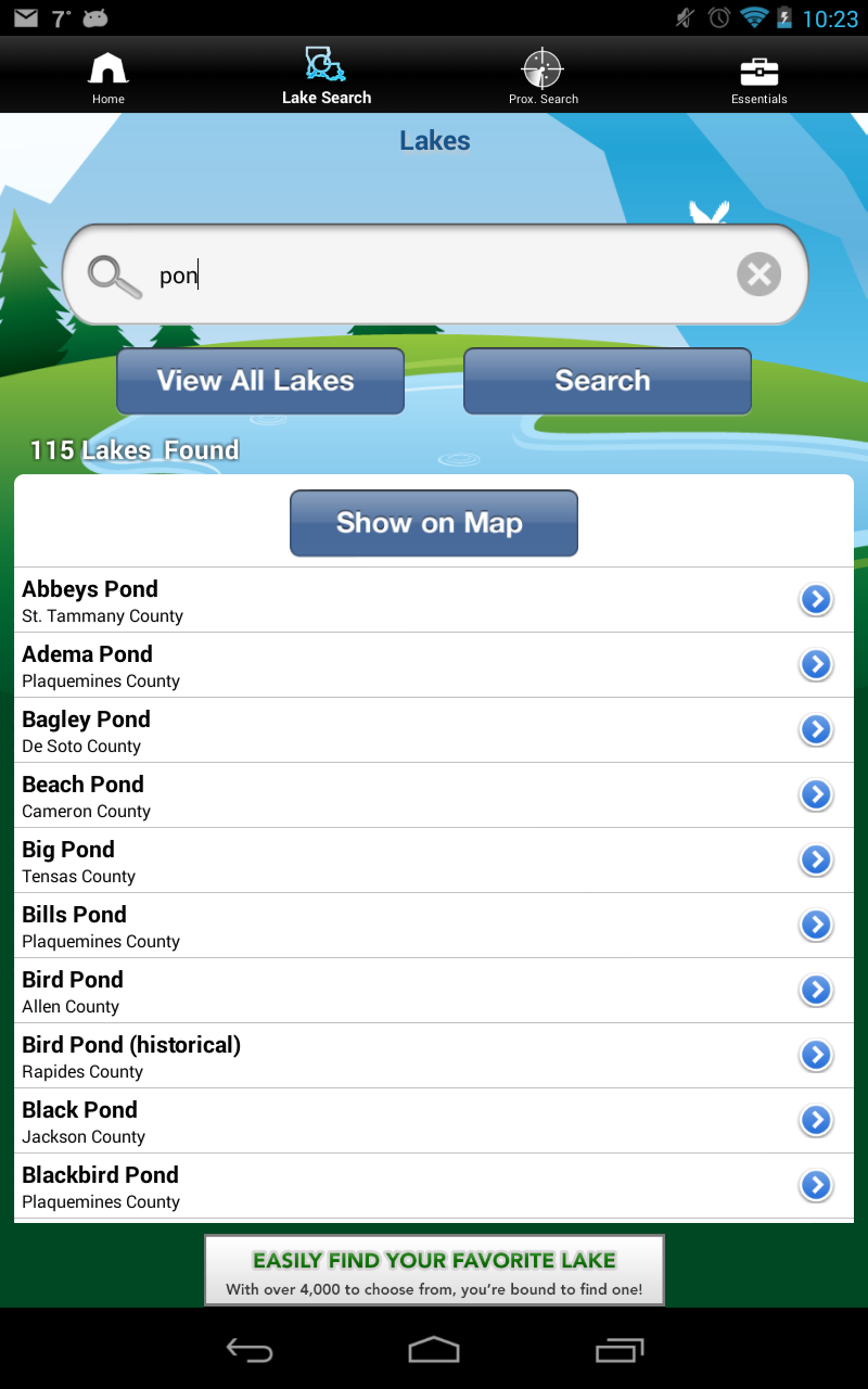 iFish Louisiana Screen 3