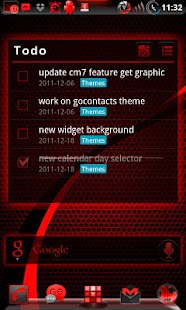 How to mod GOWidget BloodRed ICS - Free lastet apk for android