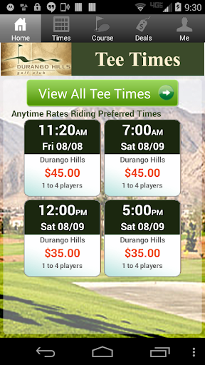 Durango Hills Golf Tee Times