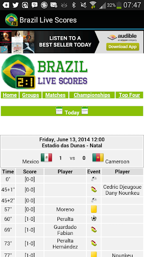 【免費體育競技App】Brazil Live Scores-APP點子