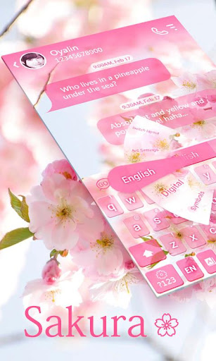 Sakura GO Keyboard Theme