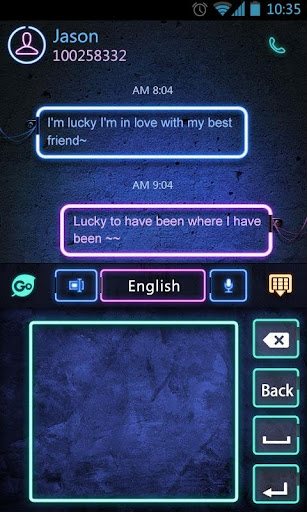 【免費個人化App】GO Keyboard Neon Theme-APP點子