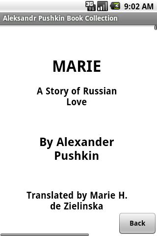 Aleksandr Pushkin Collection Screen 2