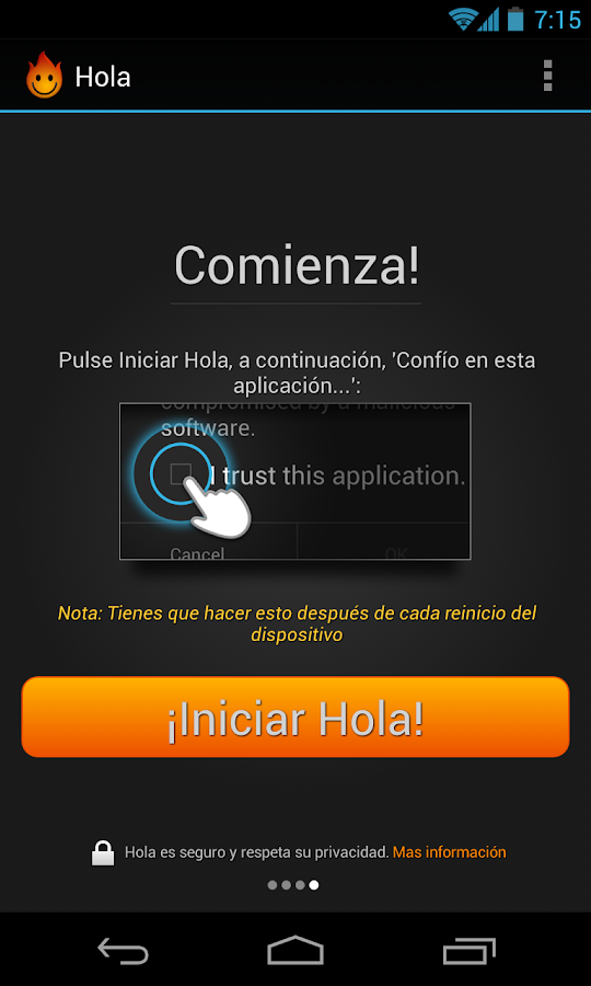 Hola Un Internet Mejor - screenshot