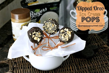 Dipped Oreo Ice Cream Pops