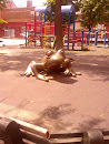 Large Coqui Bronze Sculpture 