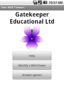 Android application iSee Wild Flowers screenshot