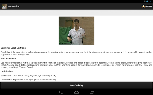 【免費運動App】Badminton Coach Lee Stories-APP點子