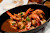 Shrimp and grits at Lüke Restaurant, St. Charles Avenue, New Orleans. 