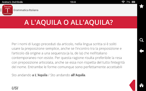  La Grammatica Italiana  