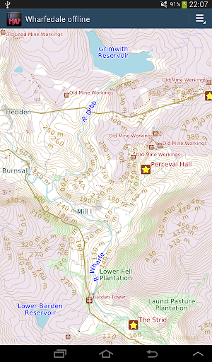 【免費旅遊App】Wharfedale offline map-APP點子