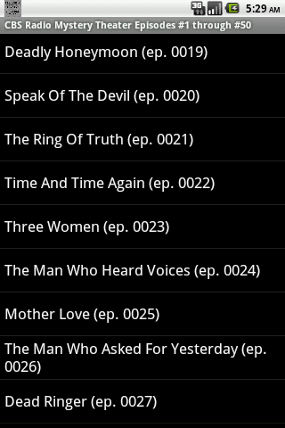 【免費音樂App】CBS Radio Mystery Theater V.01-APP點子