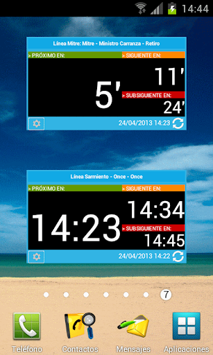 Trenes widget