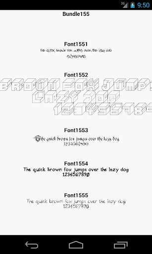 Fonts for FlipFont 155