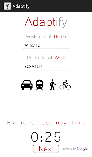 Adaptify - Traffic Alarm Clock