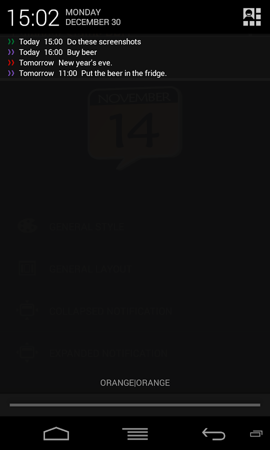 Calendar Status PRO - screenshot