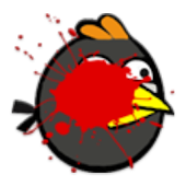 En colère oiseau beau mec