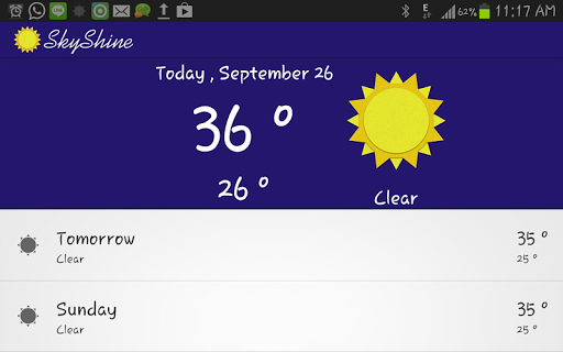 SkyShine-Weather Forecasting