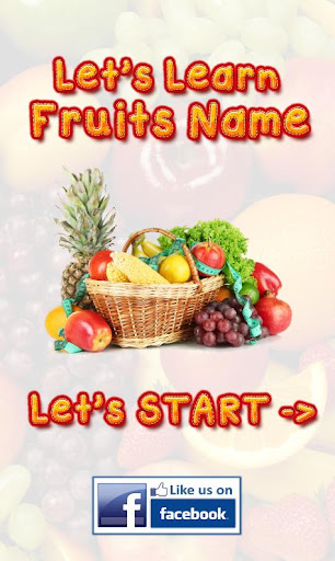 Baby Learning Card - Fruit
