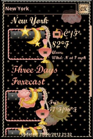 Android application Boutique Weather Widget screenshort