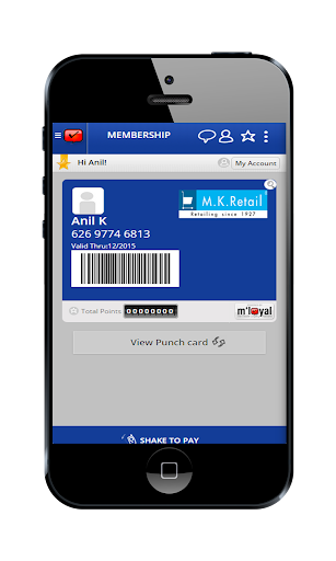 M K Retail mLoyal App