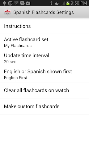 【免費生活App】Spanish Flashcards (Sony SW2)-APP點子