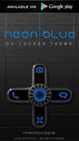 NEON BLUE Poweramp skin APK 屏幕截图图片 #5