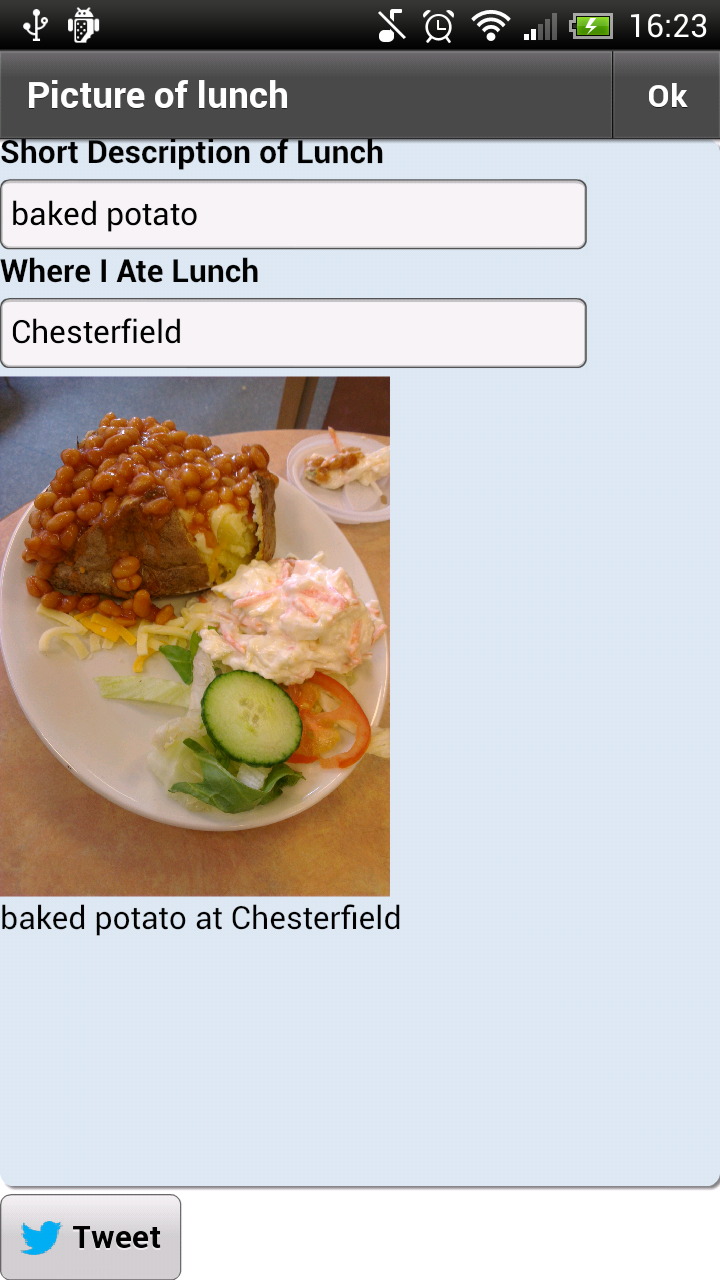 Food Photo Diary Screen 3