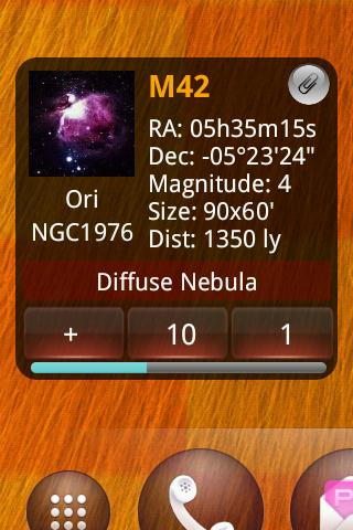 Messier Widget Screen 3