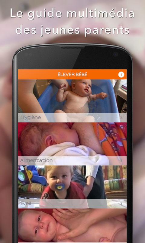 Android application Elever Bébé screenshort