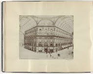 Passage Vittorio Emanuele in Milaan, gezien van binnenuit